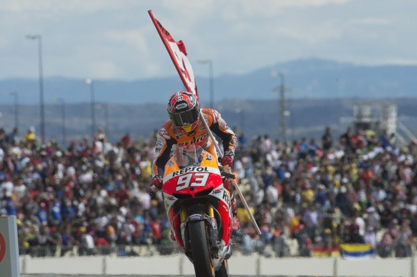 Numeri da record. Vittoria n. 6 in MotoGP. GP di Aragon, Aragon 2013