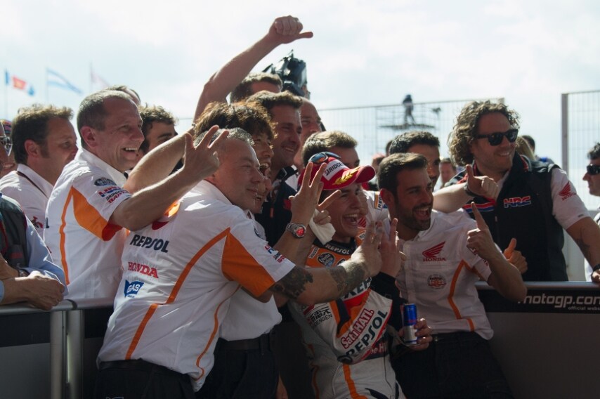 Alla vigilia dei 100 GP disputati, Marc Marquez in MotoGP ha collezionato 9 vittorie, 6 secondi posti, 4 terzi posti, 19 podi e 12 pole su 21 GP disputati.