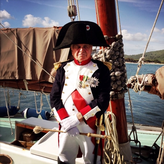 Napoleone Bonaparte sul suo veliero. Credito foto @lili76photo
