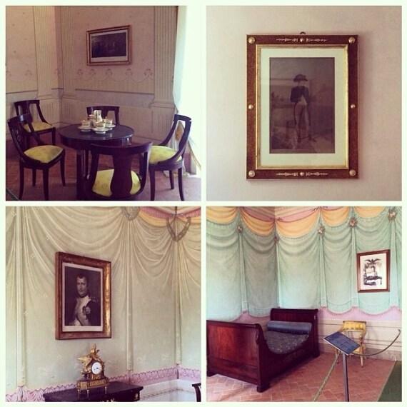 Villa San Martino (gli interni) una delle residenze di Napoleone Bonaparte durante il suo esilio. Credito foto @lejulie per @instatouritalia