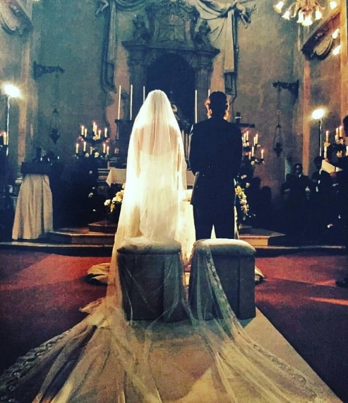 Un'altra immagine delle nozze celebrate nel 2004