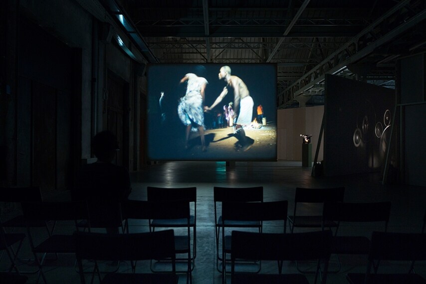 João Maria Gusmão + Pedro Paiva. Papagaio. Installation views Fondazione HangarBicocca, 2014. Photo Agostino Osio. Courtesy Fondazione HangarBicocca