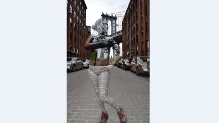 I corpi delle modelle si fondono con la città, spettacolare body painting a New York