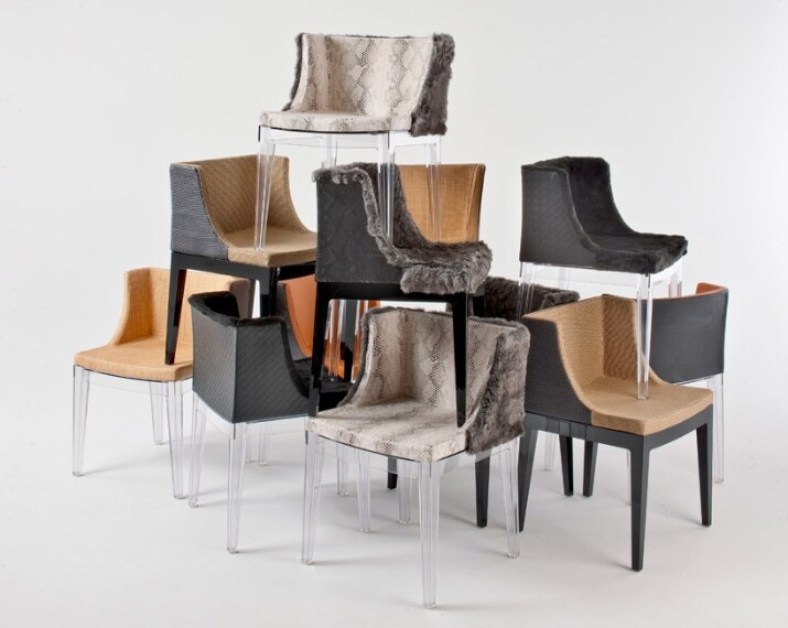 Il progetto nasce da una amicizia tra i due e lo studio di design dell'icona del rock americano Kravitz: La collezione esclusiva reinterpreta 6 poltrone Mademoiselle che sono state originariamente progettate da Starck per Kartell.