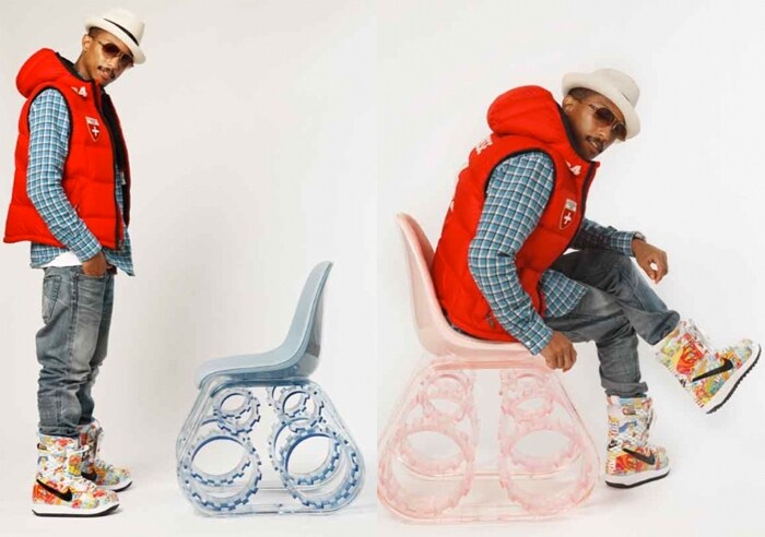 Chiamato The Tank, il pezzo è costituito da un sedile in pelle su una base di plexiglass che fa riferimento ai cingoli.