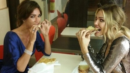 Il look di Ilary Blasi e Silvia Toffanin per le nozze della Hunziker