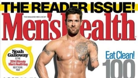 Noah Galloway, privo di gamba e braccio, è sulla cover di Men's Health