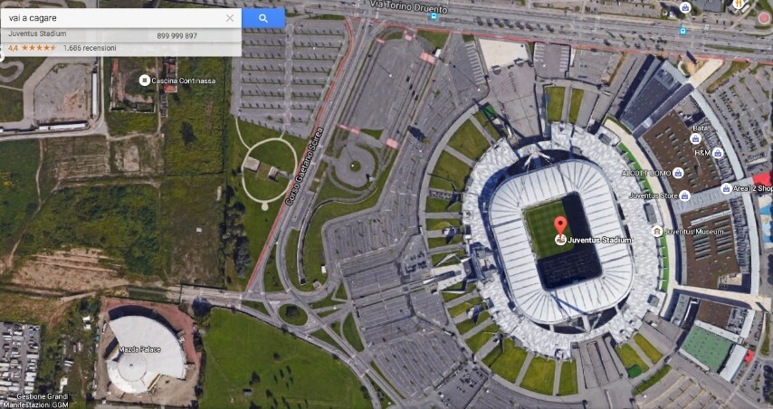 e su google maps appare lo Juventus Stadium