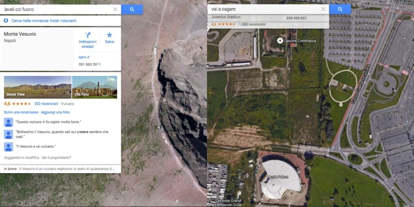 Le bestialità da stadio viste dall'alto...