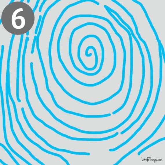 La spirale circolare è tipica delle persone creative e degli spiriti liberi, che amano gli animali e stare in sintonia con il mondo che le circonda. Per loro natura hanno spesso la testa fra le nuvole ed ogni loro azione è dettata dal cuore.