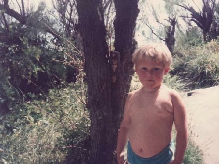 Qui quando ancora la sua brutta storia di dipendenza dal cibo non era nemmeno immaginabile.