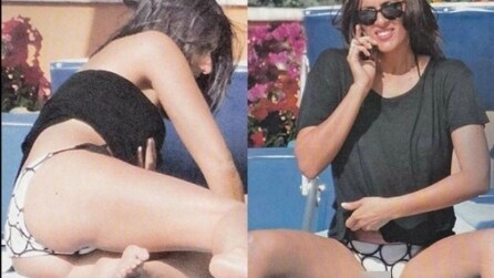 Elisa Isoardi sexy in costume, baciata dal sole di Amalfi