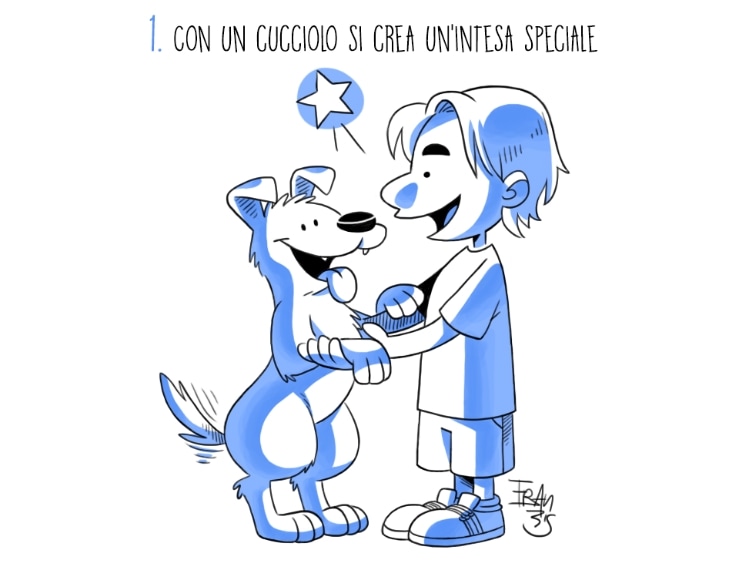 I bambini creano con i loro cuccioli un rapporto speciale e un’intesa profonda. Il motivo? La maggior parte degli animali domestici hanno degli atteggiamenti puerili, tanto che spesso gli adulti si stupiscono nell’osservare i propri figli piccoli mentre giocano serenamente con cani di grossa taglia proprio come se fossero due veri amici.
