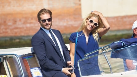 Michelle Hunziker e Tomaso Trussardi al Festival di Venezia 2015