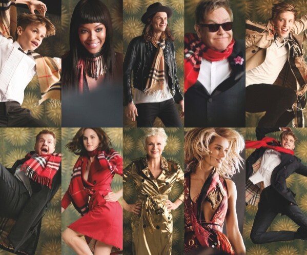 L'intero cast credit by Burberry