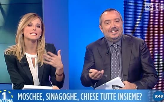 Il giornalista di Uno Mattina, risentito dopo che Facci ha zittito la collega, chiede a Filippo Facci di calmarsi