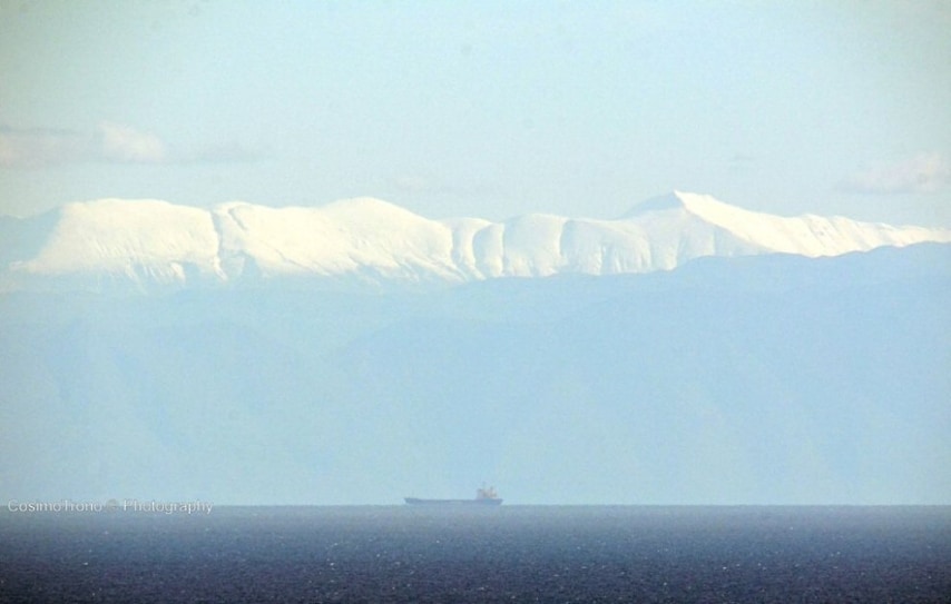 La visuale privilegiata dalla punta orientale estrema della regione Puglia.