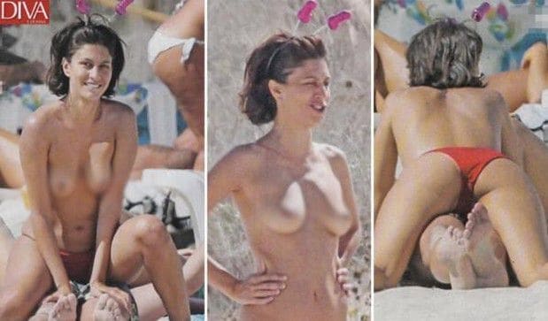 L'attrice è volata a Formentera con un gruppo di amici. 'Diva e Donna' l'ha immortalata in spiaggia, mentre prendeva il sole in topless.