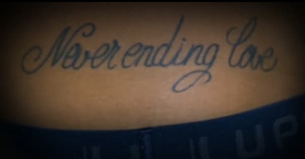 Tatuaggio fatto quando aveva una relazione con l'attrice Bruna Marquezine