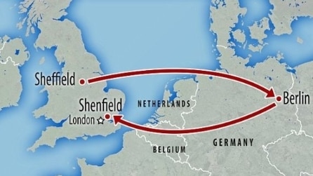 Da Sheffield a Londra il treno è costoso: per risparmiare, arriva a Berlino in aereo e ritorna