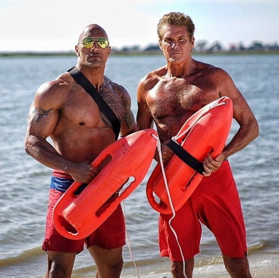 The Rock e David Hasselhoff
