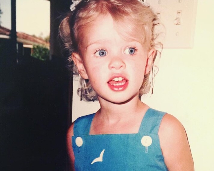 Uno scatto d'epoca di Nicky ancora bambina