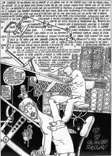 da "Le straordinarie avventure di Pentothal", il celebre monologo di Pentothal/Paz sull'attivismo e il movimento studentesco a Bologna