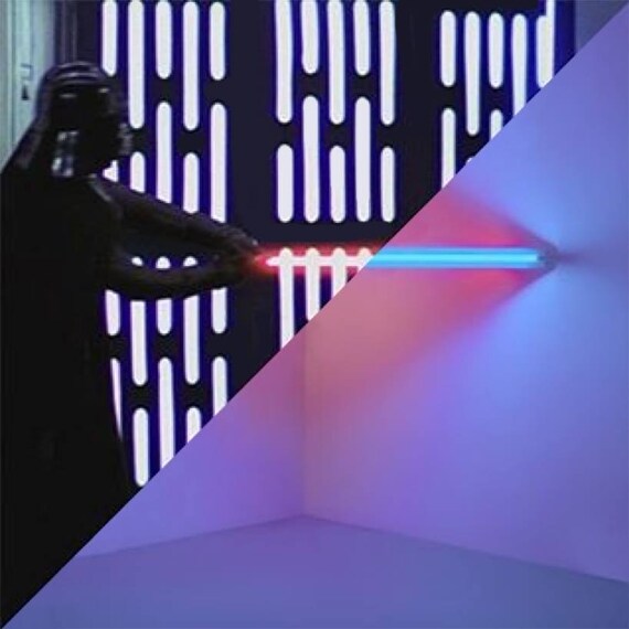 George Lucas, Star Wars: Episode IV. A new hope, 1977 VS Dan Flavin, Untitled (to Virginia Dwan), 1971