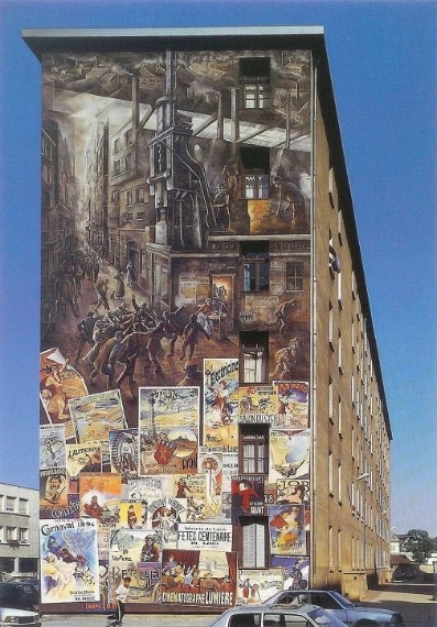 Qui gli abitanti dal 1988 hanno coinvolto diversi artisti locali in un'operazione di abbellimento dei 24 muri ciechi dei loro edifici con opere di street art. Il quartiere è diventato così un museo d'arte a cielo aperto.