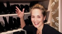 Sharon Stone senza trucco