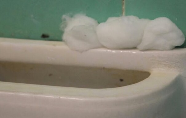 Mettete un batuffolo in prossimità di un angolo con della muffa e lasciate per una notte: il giorno dopo la muffa sarà sparita