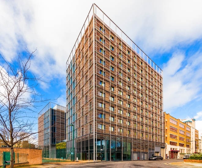 Più che una residenza studentesca questa struttura di alloggi a Waterloo sembra un condominio di lusso.