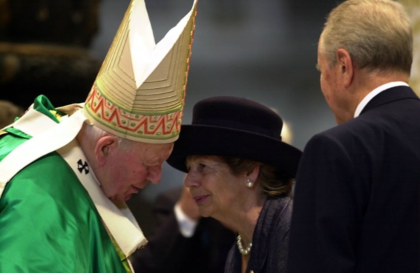 L'incontro con Papa Giovanni Paolo II