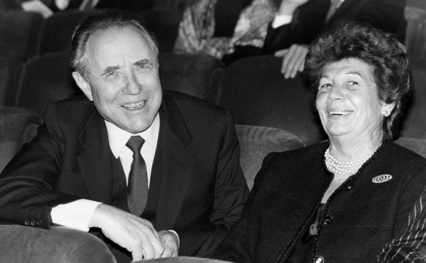 I coniugi Ciampi all'inizio degli anni Novanta