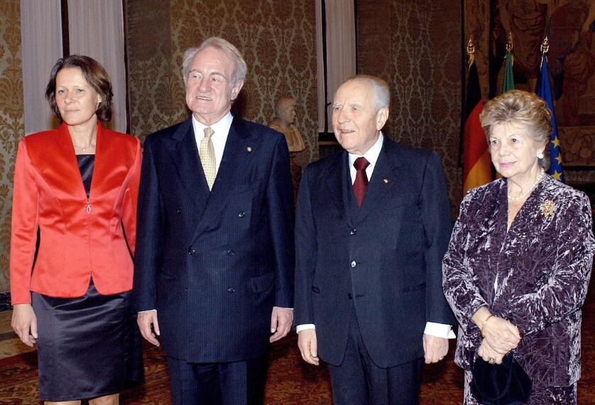 Con il Presidente tedesco Johannes Rau