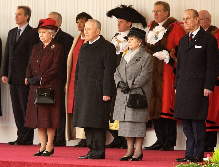 I coniugi Ciampi durante il loro viaggio nel Regno Unito