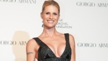 Il look sexy di Michelle Hunziker al gala della Novak Djokovic foundation