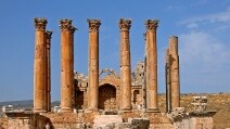 Le splendide rovine di Jerash, un sito archeologico romano in Giordania