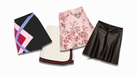 Tutte le minigonne per l'inverno 2016