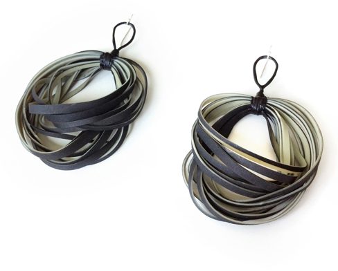 Rubber earrings