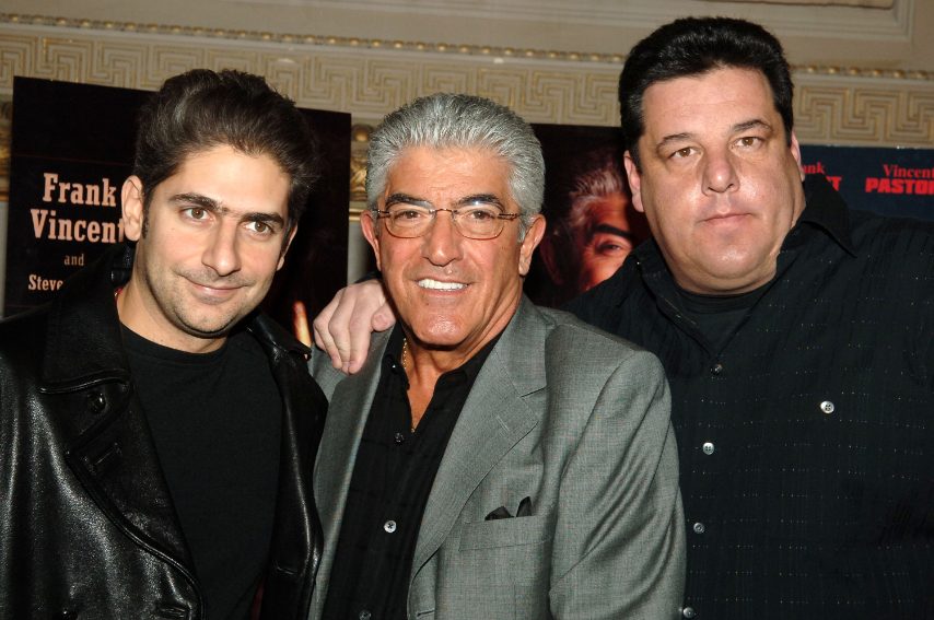 Con Michael Imperioli e Steven Schirripa del cast de I Soprano