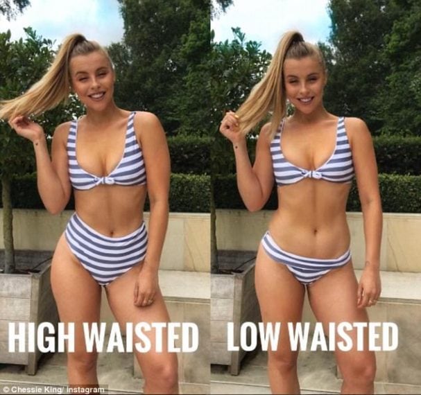 Alcuni bikini danno l'impressione che la vita sia più piccola