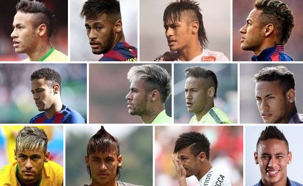Le acconciture stravaganti del brasiliano Neymar