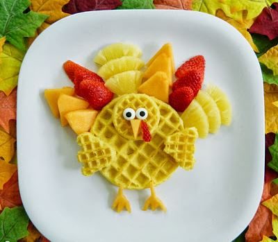 A funny waffel for a special Thanksgiving breakfast. Source: https://kitchenfunwithmy3sons.com/
