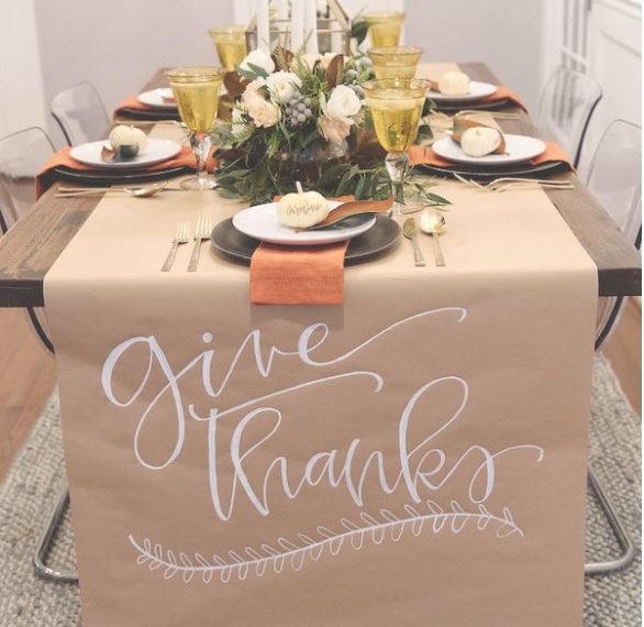 A wonderful table set for Thanksgiving day. Source: http://www.houseofharper.com/