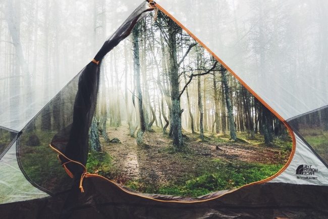 Credit: https://www.reddit.com/r/pics/comments/3a5ral/this_photo_from_inside_a_tent_looks_like/