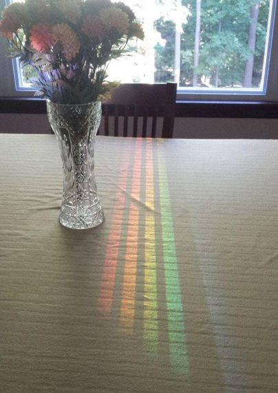 Credit: https://www.reddit.com/r/oddlysatisfying/comments/789zhg/this_spectrum_reflected_off_the_dining_room/