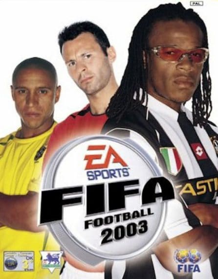 Roberto Carlos, Ryan Giggs ed Edgar Davids per la versione europea