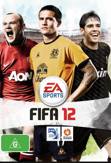 Per la versione australiana Rooney, Kakà e in primo piano Tim Cahill