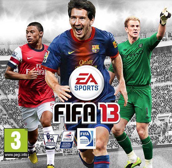 Per la prima volta Messi, insieme a Chamberlain e Hart per la versione britannica